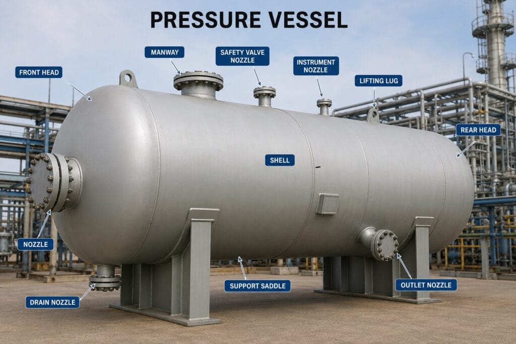 pressure vessel fabrication process in industrial manufacturing
