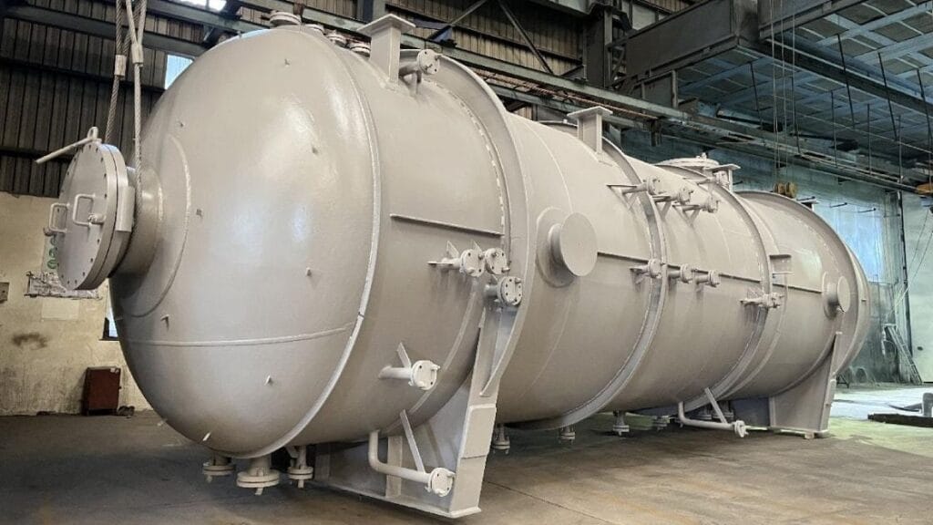 pressure vessel fabrication process in industrial manufacturing